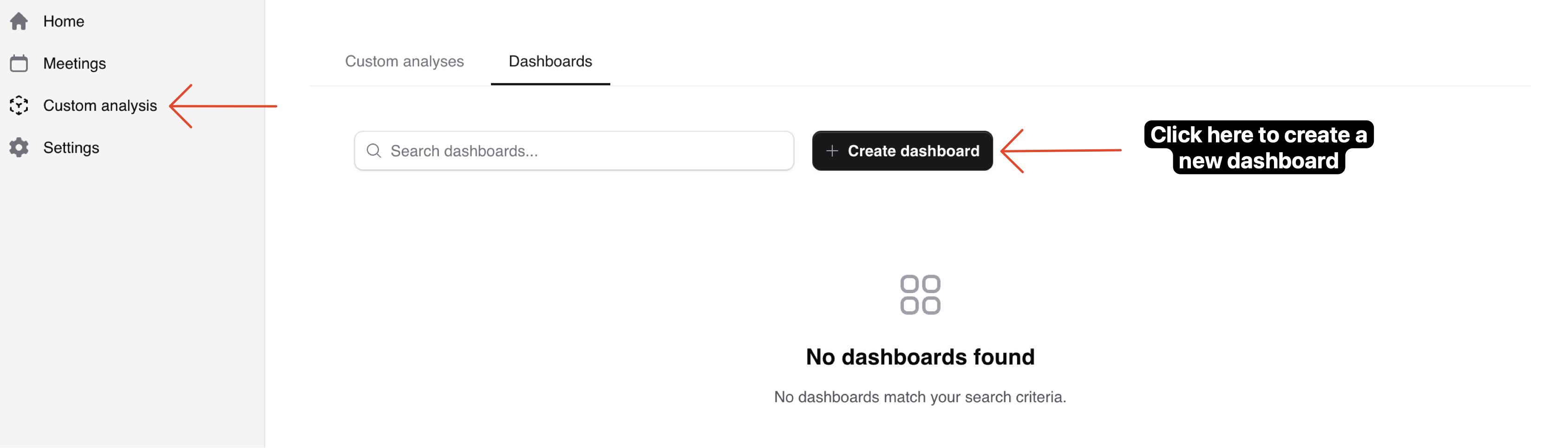 Create Dashboard